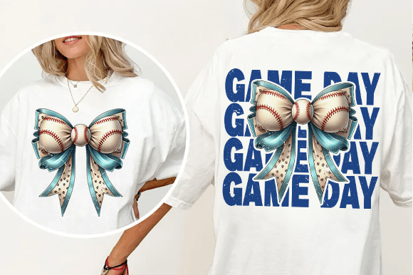 GAME DAY BOW (FAUX GLITTER)