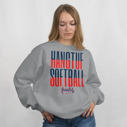 HANGTUF SOFTBALL TALL DESIGN CREWNECK